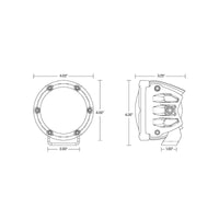 Thumbnail for Rigid Industries 360-Series 4in LED Off-Road Diffused Beam - RGBW Backlight (Pair)