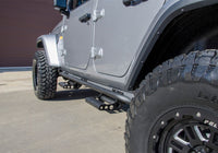 Thumbnail for N-Fab RKR Step System 2019 Jeep Wrangler JT 4 Door Truck Full Length - Tex. Black - 1.75in