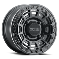 Thumbnail for Method MR415 Beadlock 15x7 / 5+2/38mm Offset / 5x4.5 / 76mm CB Matte Black Wheel - Gloss Black Ring