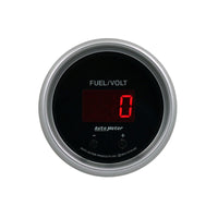 Thumbnail for Autometer 52.4mm Black Switchable 0-100 Fuel Level / 8-18V Voltmeter Sport-Comp Elite Digital Gauge