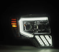 Thumbnail for AlphaRex 09-14 Ford F-150 PRO-Series Projector Headlights Plank Style Chrm w/Activ Light/Seq Signal
