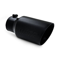 Thumbnail for MBRP Universal Tip 6 O.D. Dual Wall Angled 4 inlet 12 length - Black Finish