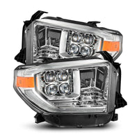Thumbnail for AlphaRex 14-21 Toyota Tundra NOVA LED Proj HL Chrome w/Actv Light & Seq. Sig + Switchback DRL