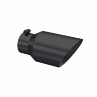 Thumbnail for MBRP Universal Tip 6 O.D. Dual Wall Angled 4 inlet 12 length - Black Finish