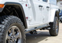 Thumbnail for N-Fab RKR Step System 2019 Jeep Wrangler JT 4 Door Truck Full Length - Tex. Black - 1.75in