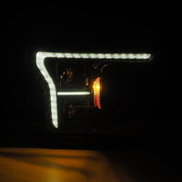 Thumbnail for AlphaRex 18-20 Ford F-150 (Req. Conv F150 w/LED) LUXX LED Proj HL Alpha-Blk w/Actv Lt Seq Sig SB DRL