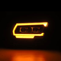 Thumbnail for AlphaRex 19-22 Dodge Ram 1500 LUXX LED Proj Headlights Black w/Seq Activation Light/Seq Signal/DRL