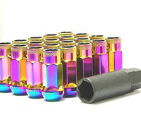 Thumbnail for Wheel Mate Muteki SR48 Open End Lug Nuts - Red 12x1.25 48mm