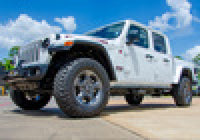 Thumbnail for N-Fab RKR Step System 2019 Jeep Wrangler JT 4 Door Truck Full Length - Tex. Black - 1.75in