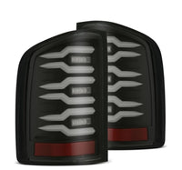 Thumbnail for AlphaRex 07-14 Chevrolet Silverado 1500/2500HD/3500HD Luxx-Series LED Tail Lights Blk w/Smoked Lens