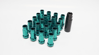 Thumbnail for Wheel Mate 12x1.50 48mm Muteki SR48 Green Blue Open End Lug Nuts