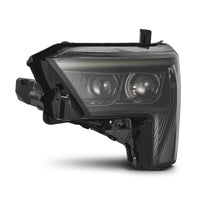 Thumbnail for AlphaRex 22-23 Toyota Tundra LUXX-Series Headlights Alpha-Black w/Amber DRL - Req 810029 OR 810030