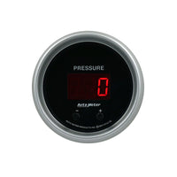 Thumbnail for Autometer 52.4mm Black Switchable 0-1600 PSI/0-110 BAR Fluid Pressure Sport-Comp Elite Digital Gauge