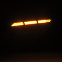 Thumbnail for AlphaRex 13-14 Ford Mustang NOVA-Series LED Projector Headlights Blk w/Activ Lght & Seq.Sig / SB DRL