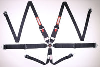 Thumbnail for RaceQuip Black SFI CAMLOCK 6pt PU Lap HNR Seat Belt