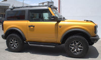 Thumbnail for Go Rhino 2021+ Ford Bronco Dominator Extreme D1 Side Steps w/Brackets - Textured Black