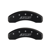 Thumbnail for MGP 4 Caliper Covers Engraved Front & Rear Gen 5/SS Red finish silver ch