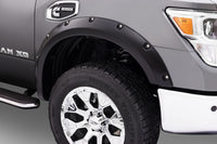 Thumbnail for Bushwacker 16-18 Nissan Titan XD Pocket Style Flares 2pc 78.0in Bed - Black