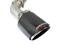Thumbnail for aFe Takeda 2.5in 304 SS Cat-Back Exhaust System w/ Carbon Fiber Tips 16-18 Infiniti Q50 V6-3.0L (tt)
