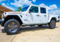 Thumbnail for N-Fab RKR Step System 2019 Jeep Wrangler JT 4 Door Truck Full Length - Tex. Black - 1.75in