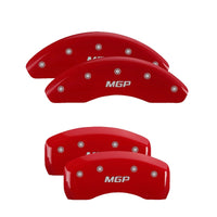 Thumbnail for MGP 4 Caliper Covers Engraved Front & Rear MGP Red finish silver ch