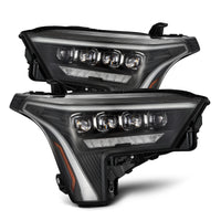 Thumbnail for AlphaRex 22-23 Toyota Tundra NOVA-Series Headlights Black w/Amber DRL - Req 810029 OR 810030