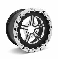Thumbnail for Race Star 63 Pro Forged 15x10 SBL Sportsman 5x5.00 BC / 2.00in. BS Wheel - Black Anodized/Machined