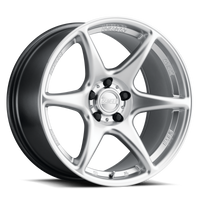 Thumbnail for Kansei K11S Tandem 18x10.5in / 5x100 BP / 12mm Offset / 73.1mm Bore - Hyper Silver Wheel