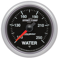 Thumbnail for Autometer Sport-Comp II 2-1/16in 100-250F SPN 110 Water Temp Gauge