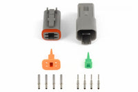 Thumbnail for Haltech Matching Set of Deutsch DT-4 Connectors 13 Amp Plug & Pins Only