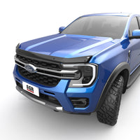 Thumbnail for EGR 2024+ Ford Ranger Superguard Hood Shield - Dark Smoke