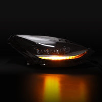 Thumbnail for AlphaRex 17-22 Tesla Model 3/20-23 Model Y NOVA-Series LED Proj Headlights Blk w/Actv Lgt & Seq.Sig