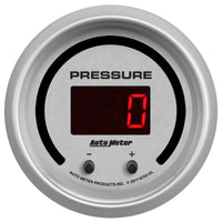 Thumbnail for Autometer 52.4mm Silver Switchable 0-1600 PSI/0-110 BAR Fluid Pressure UltraLite Elite Digital Gauge