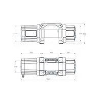 Thumbnail for Superwinch 3500 LBS 12V DC 7/32in x 40ft Synthetic Rope Hawse Fairlead SP 35SR Winch