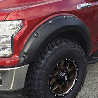 Thumbnail for Bushwacker 18-20 Ford F-150 (Excl Models w/Tech Pkg) Pocket Style Flares 4pc - Agate Black Met