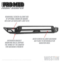 Thumbnail for Westin 2020 Chevrolet Silverado 2500/3500 Pro-Mod Front Bumper