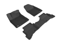 Thumbnail for 3D MAXpider 2017-2019 Hyundai Ioniq Hybrid/Ioniq Plug-in Kagu 1st & 2nd Row Floormats - Black