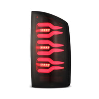 Thumbnail for AlphaRex 07-08 Dodge Ram1500/07-09 Dodge Ram 2500+3500 Luxx-Series LED Tail Lights(Pair) Black/Red