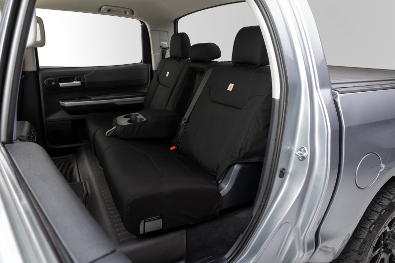 Covercraft 22-24 Toyota Tundra Carhartt Super Dux PrecisionFit Custom Second Row Seat Covers - Black