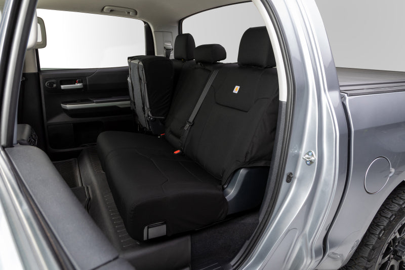 Covercraft 22-24 Toyota Tundra Carhartt Super Dux PrecisionFit Custom Second Row Seat Covers - Black