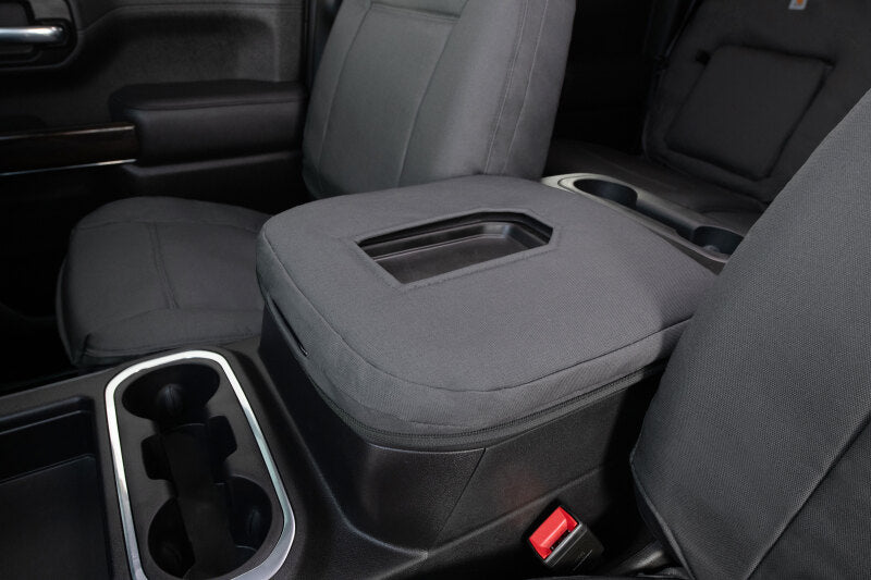 Covercraft 23-24 Ford SuperDuty Carhartt PrecisionFit Custom Front Row Seat Covers - Gravel