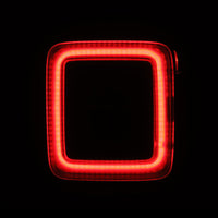 Thumbnail for AlphaRex 18-23 Jeep Wrangler JL NOVA Prismatic LED Taillights Black-Red