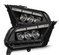 Thumbnail for AlphaRex 10-12 Ford Mustang NOVA-Series LED Projector Headlights Blk w/Activ Light & Seq.Sig /SB DRL