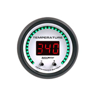 Thumbnail for Autometer 52.4mm White Switchable 60-340 Degrees F / 40-170 Degrees C Phantom Elite Digital Gauge
