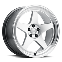 Thumbnail for Kansei K12H Knp 19x10.5in / 5x114.3 BP / 22mm Offset / 73.1mm Bore - Hyper Silver Wheel