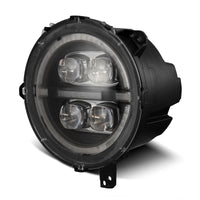 Thumbnail for AlphaRex 18-23 Jeep Wrangler JL/Gladiator JT LED Proj Headlights Black w/ Activ Light/Seq Signal/DRL