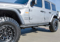 Thumbnail for N-Fab RKR Step System 2019 Jeep Wrangler JT 4 Door Truck Full Length - Tex. Black - 1.75in