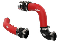 Thumbnail for aFe 23-24 Ford Diesel Trucks V8-6.7L (td) BladeRunner Aluminum Hot and Cold Charge Pipe Kit - Red