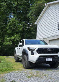 Thumbnail for Rally Armor 24-25 Toyota Tacoma Gen 4 Black UR Mud Flap w/Metallic Black Logo
