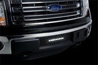 Thumbnail for Putco 11-14 Ford F-150 EcoBoost SS Black Punch Bumper Grille Insert w/ 10in Luminix Light Bar